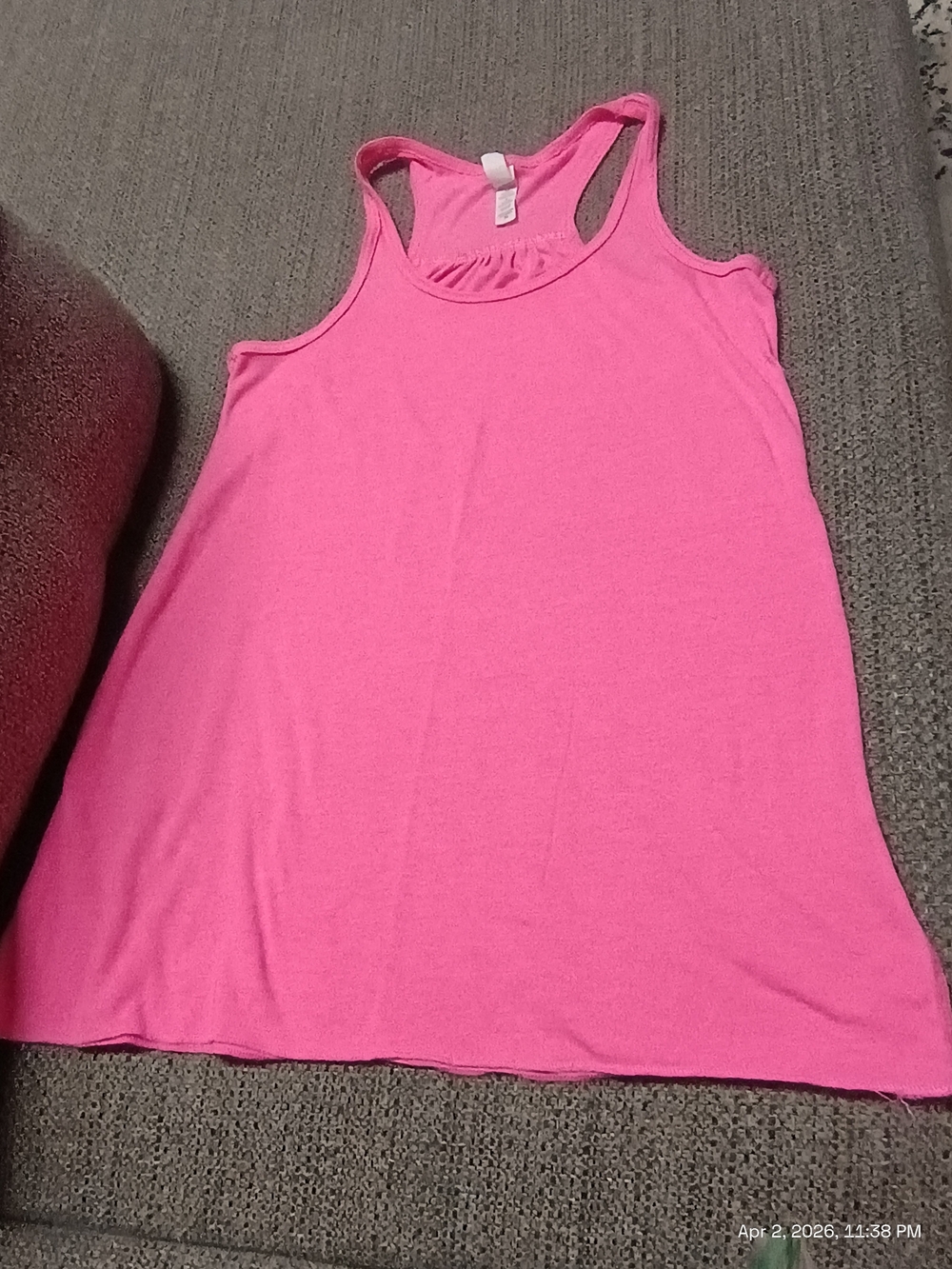 Bella Canvas Bright Pink Racerback Tank